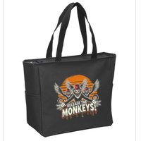 Release The Monkeys Flying Monkeys Halloween Zip Tote Bag