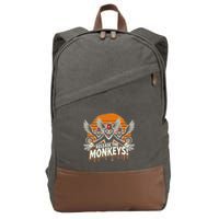 Release The Monkeys Flying Monkeys Halloween Cotton Canvas Backpack
