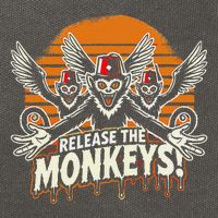 Release The Monkeys Flying Monkeys Halloween Cotton Canvas Backpack