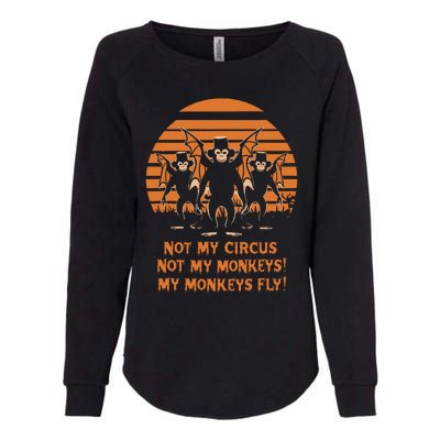 Release The Monkeys Flying Monkeys Halloween Womens California Wash Sweatshirt