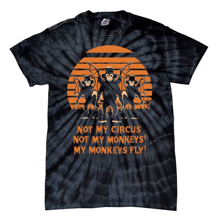 Release The Monkeys Flying Monkeys Halloween Tie-Dye T-Shirt