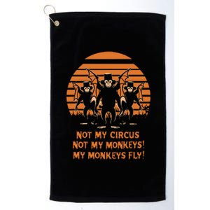 Release The Monkeys Flying Monkeys Halloween Platinum Collection Golf Towel