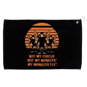 Release The Monkeys Flying Monkeys Halloween Grommeted Golf Towel