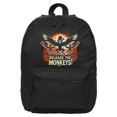Release The Monkeys Flying Monkeys Halloween 16 in Basic Backpack