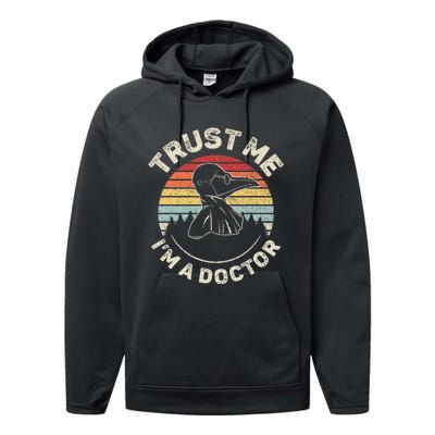 Retro Trust Me IM A Doctor Plague Performance Fleece Hoodie