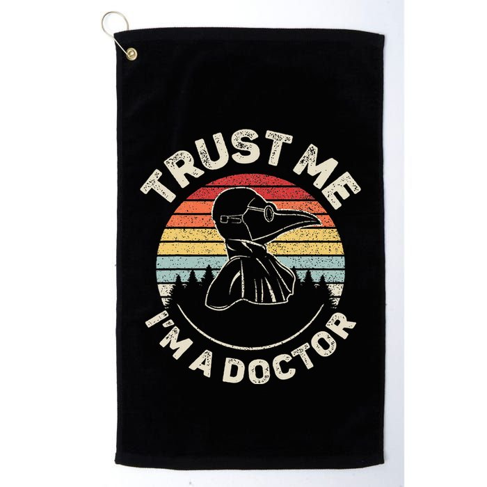 Retro Trust Me IM A Doctor Plague Golf Towel