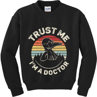 Retro Trust Me IM A Doctor Plague Kids Sweatshirt