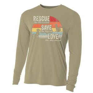 Rescue The Mistreated Save The Injured Love Cooling Performance Long Sleeve Crew