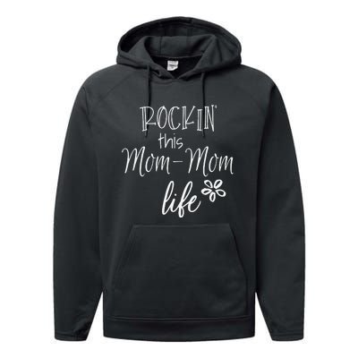 Rockin This MomMom Life Special Grandma Performance Fleece Hoodie