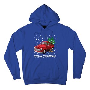 Red Truck Merry Christmas Tree Rottweiler Christmas Gift Hoodie