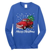 Red Truck Merry Christmas Tree Rottweiler Christmas Gift Long Sleeve Shirt