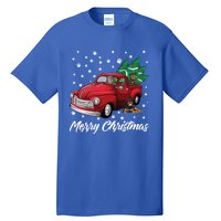 Red Truck Merry Christmas Tree Rottweiler Christmas Gift Tall T-Shirt