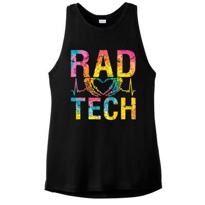 Rad Tech Medicine Technologist Xray Rad Techs Radiology Ladies PosiCharge Tri-Blend Wicking Tank