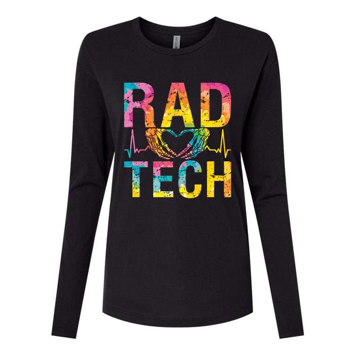 Rad Tech Medicine Technologist Xray Rad Techs Radiology Womens Cotton Relaxed Long Sleeve T-Shirt