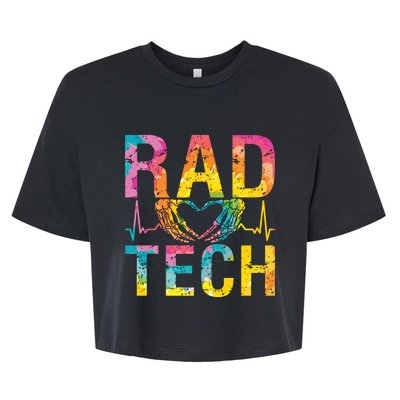 Rad Tech Medicine Technologist Xray Rad Techs Radiology Bella+Canvas Jersey Crop Tee