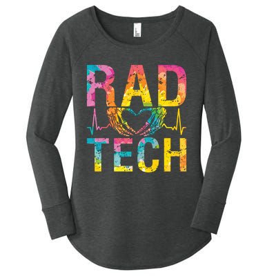 Rad Tech Medicine Technologist Xray Rad Techs Radiology Women's Perfect Tri Tunic Long Sleeve Shirt