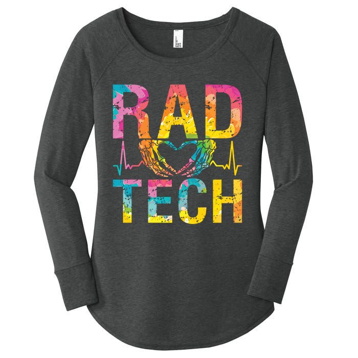 Rad Tech Medicine Technologist Xray Rad Techs Radiology Women's Perfect Tri Tunic Long Sleeve Shirt