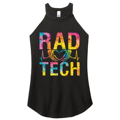 Rad Tech Medicine Technologist Xray Rad Techs Radiology Women's Perfect Tri Rocker Tank