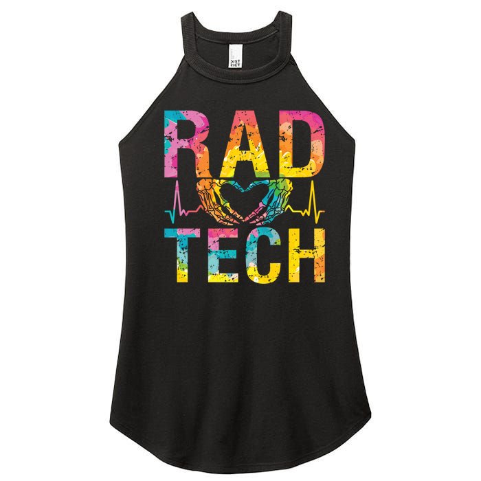 Rad Tech Medicine Technologist Xray Rad Techs Radiology Women's Perfect Tri Rocker Tank