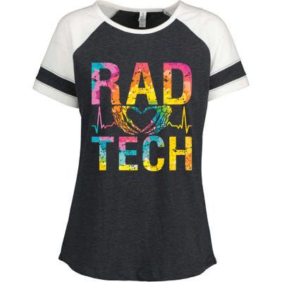 Rad Tech Medicine Technologist Xray Rad Techs Radiology Enza Ladies Jersey Colorblock Tee