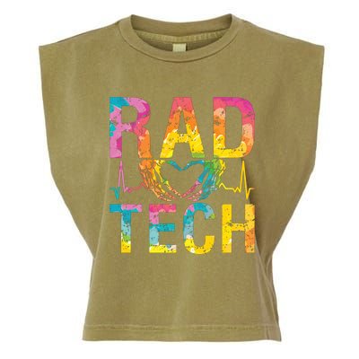 Rad Tech Medicine Technologist Xray Rad Techs Radiology Garment-Dyed Women's Muscle Tee