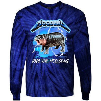 Ride The Moo Deng Tie-Dye Long Sleeve Shirt