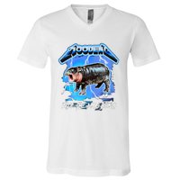 Ride The Moo Deng V-Neck T-Shirt