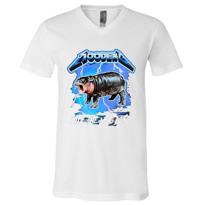 Ride The Moo Deng V-Neck T-Shirt