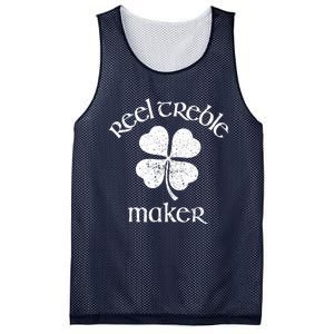 Reel Treble Maker Irish Dance Shamrock St Patricks Mesh Reversible Basketball Jersey Tank