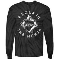 Reclaim The Month Sacred Heart Image June Month Premium Tie-Dye Long Sleeve Shirt