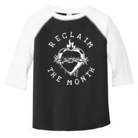 Reclaim The Month Sacred Heart Image June Month Premium Toddler Fine Jersey T-Shirt