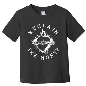 Reclaim The Month Sacred Heart Image June Month Premium Toddler T-Shirt