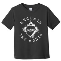 Reclaim The Month Sacred Heart Image June Month Premium Toddler T-Shirt