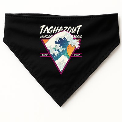 Retro Taghazout Morocco Surf Great Wave USA-Made Doggie Bandana