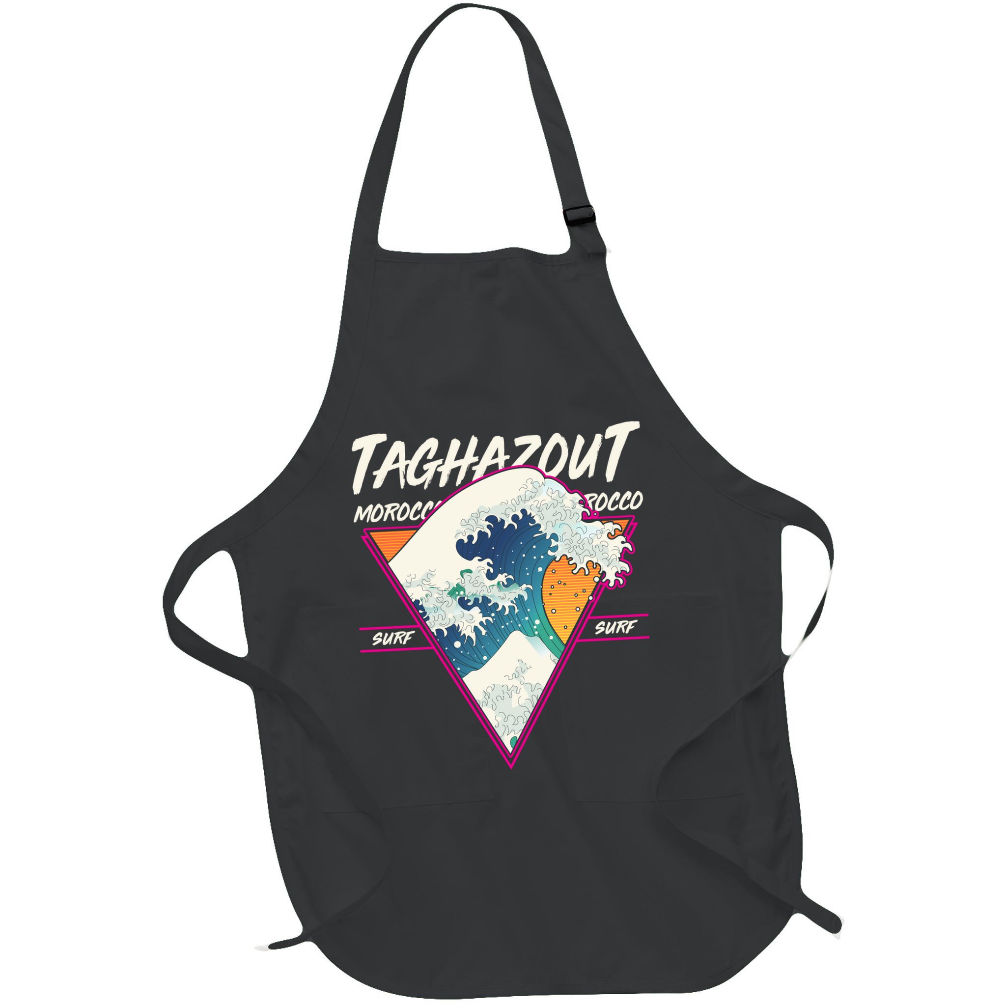 Retro Taghazout Morocco Surf Great Wave Apron