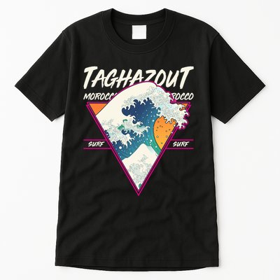 Retro Taghazout Morocco Surf Great Wave Tall T-Shirt