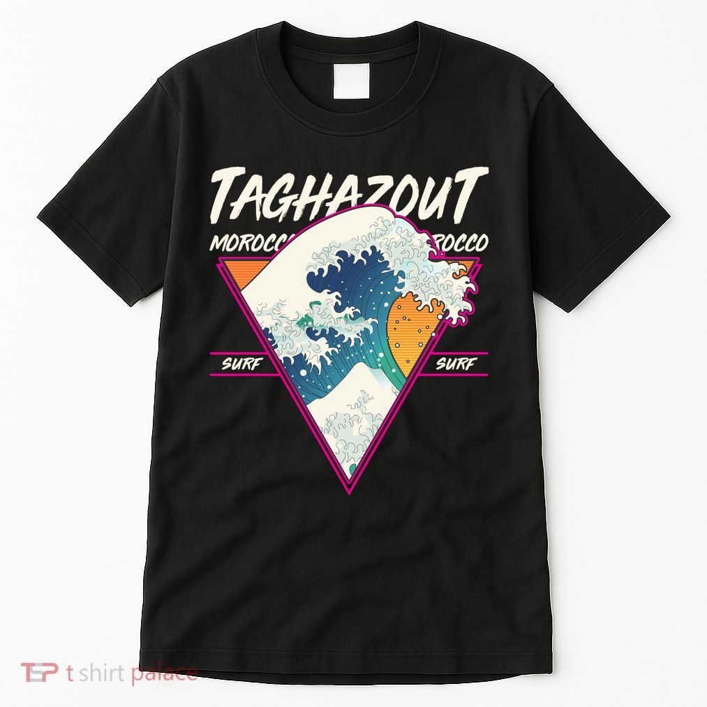 Retro Taghazout Morocco Surf Great Wave Tall T-Shirt