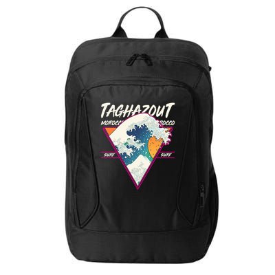 Retro Taghazout Morocco Surf Great Wave City Backpack