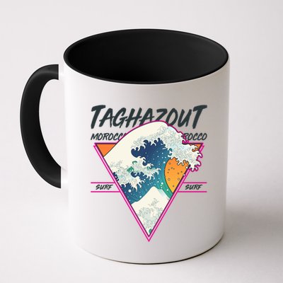 Retro Taghazout Morocco Surf Great Wave Mug