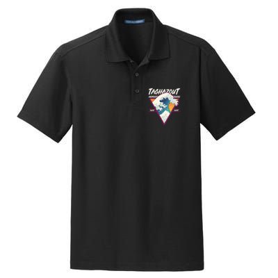 Retro Taghazout Morocco Surf Great Wave Dry Zone Grid Polo