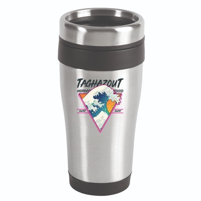 Retro Taghazout Morocco Surf Great Wave 16oz Travel Tumbler