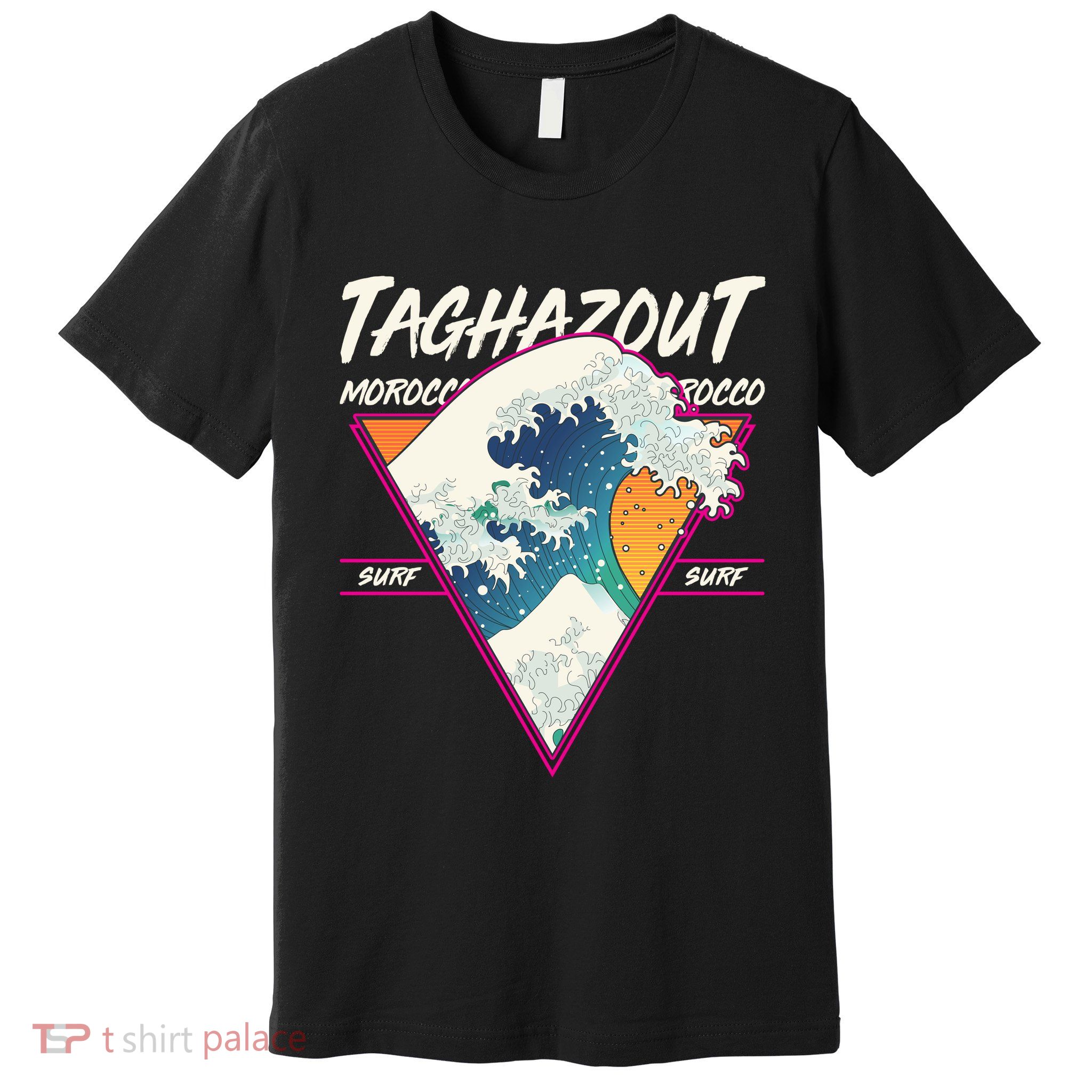 Retro Taghazout Morocco Surf Great Wave Premium T-Shirt