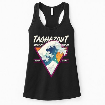 Retro Taghazout Morocco Surf Great Wave Womens Tank Top
