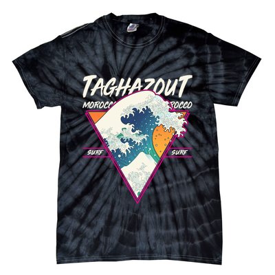 Retro Taghazout Morocco Surf Great Wave Tie-Dye T-Shirt