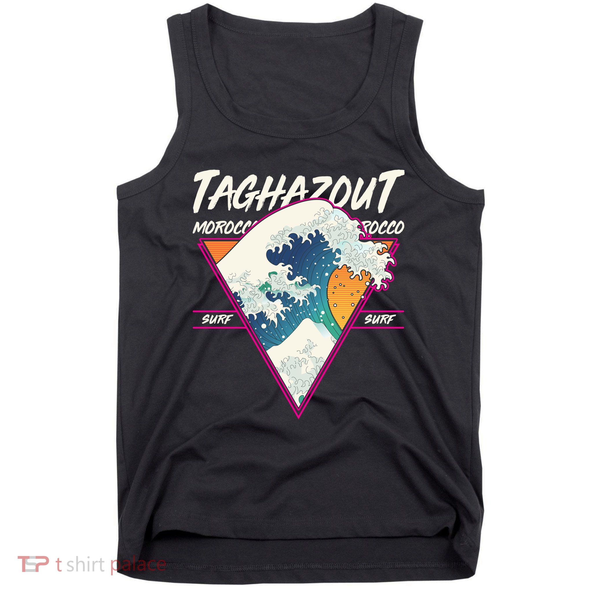 Retro Taghazout Morocco Surf Great Wave Tank Top
