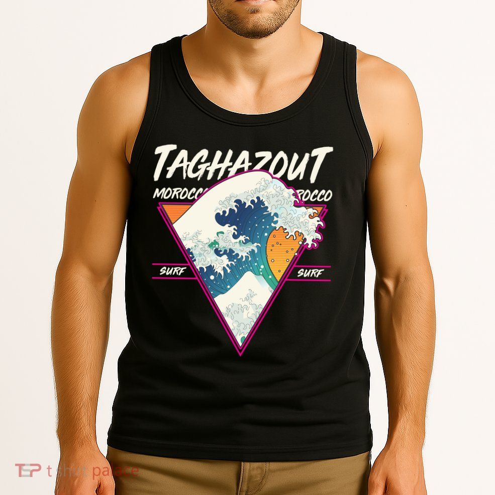 Retro Taghazout Morocco Surf Great Wave Tank Top