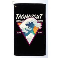 Retro Taghazout Morocco Surf Great Wave Golf Towel