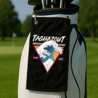 Retro Taghazout Morocco Surf Great Wave Golf Towel