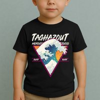 Retro Taghazout Morocco Surf Great Wave Toddler T-Shirt
