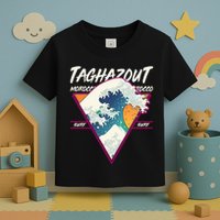 Retro Taghazout Morocco Surf Great Wave Toddler T-Shirt